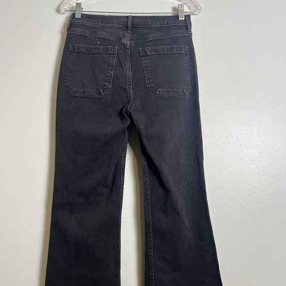 GAP Women's 70s High Rise Flare Jeans Denim Black Sz 28 Boho - Picture 8 of 10